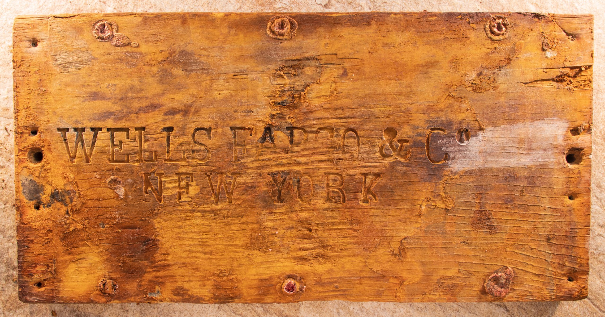 Wells Fargo Treasure Box Lid From S.S. Central America Sells For $99,600