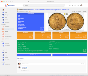 New Social Network for Coin Collectors, MyCollect, Launches with Exciting Features and TheftCheck Database